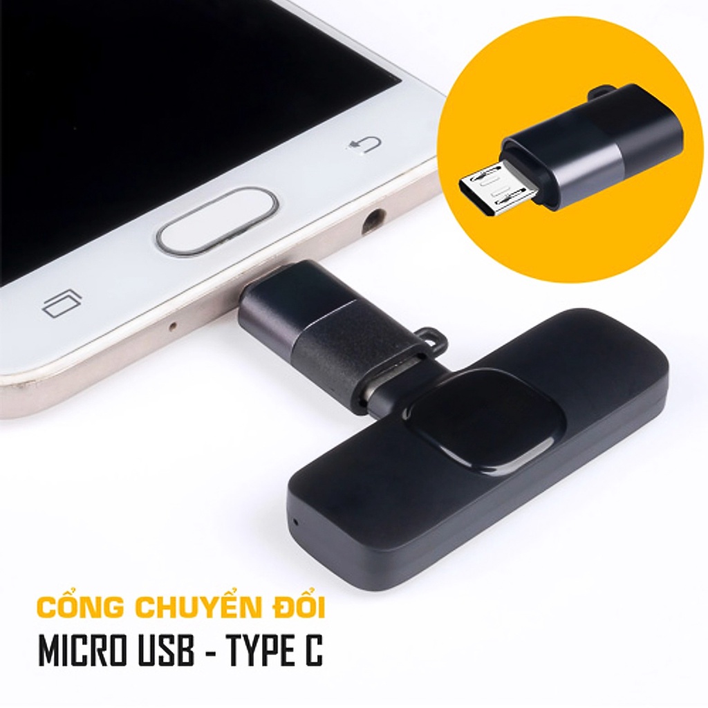 0TG Đầu chuyển type C sang Micro USB cho micro thu âm làm vlog livestream youtube tiktok -dc4929