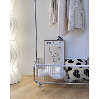 Xe đẩy đựng đồ decor Korea