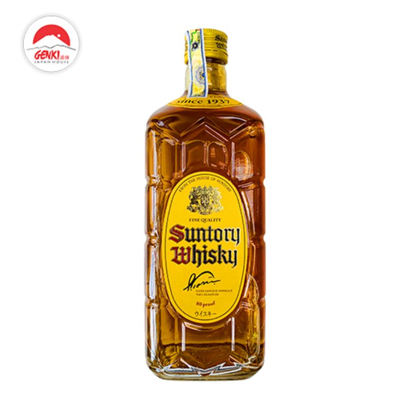vỏ chai suntory wishky xuất xứ Nhật