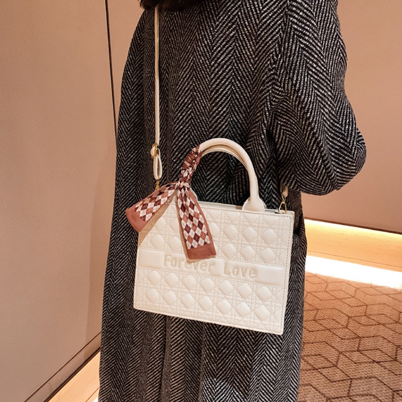 IELGY Túi Xách Cỡ Lớn In Chữ Phong Cách retro Hàn Quốc Cho Nữ