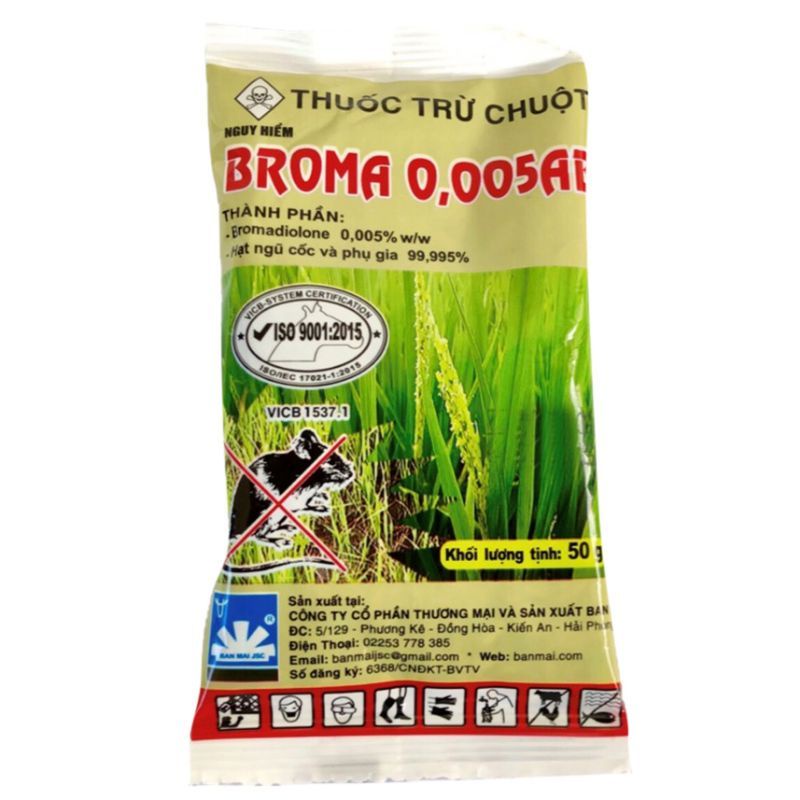 Bẫy bả chuột sinh học gói 50g ăn toàn cho người vật nuôi