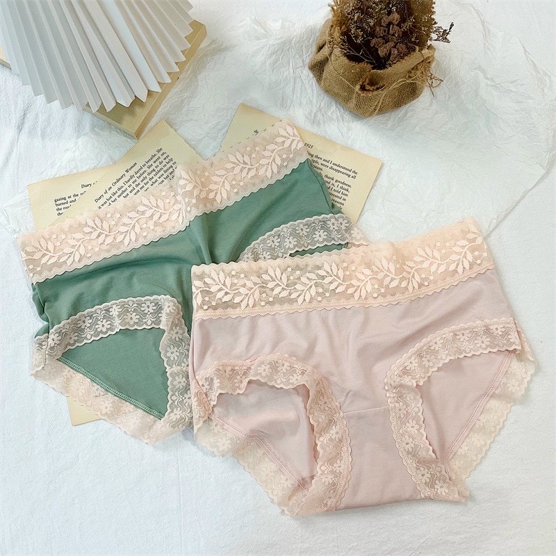 Quần lót nữ Embra su lụa không đường may phối ren gợi cảm hàng cao cấp EBQL45