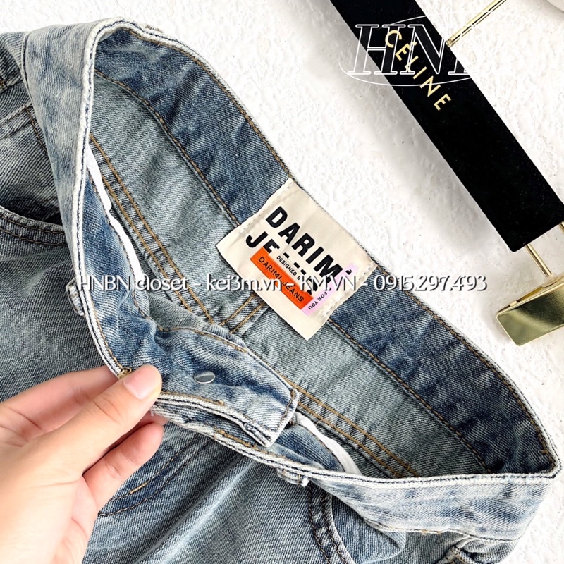 Chân váy jeans dài dáng chữ A QCCC
