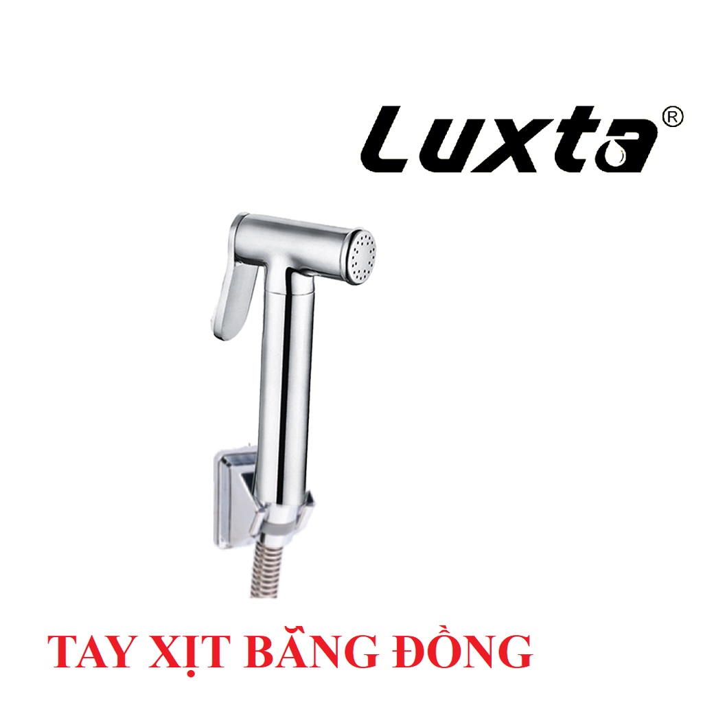 Vòi xịt vệ sinh LUXTA L5104, tay bằng đồng khối, bảo hành 1 năm