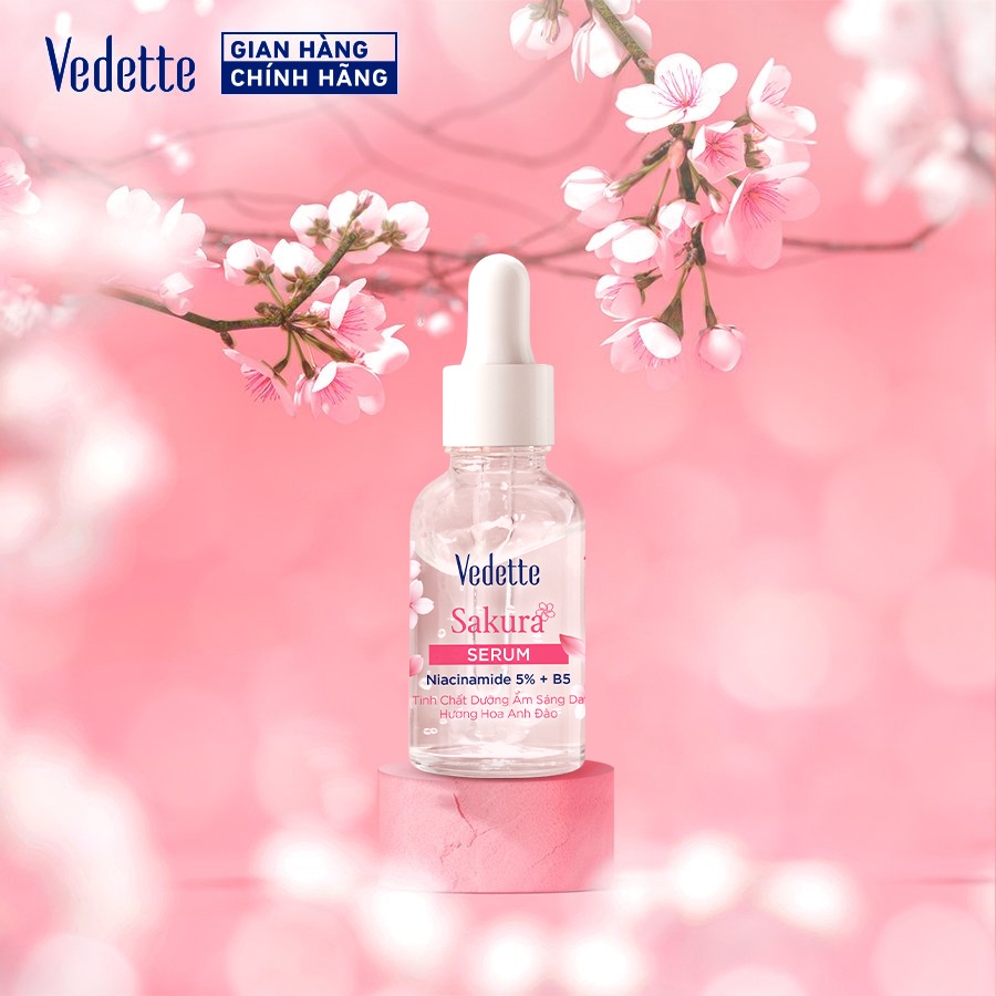 Tinh chất Dưỡng ẩm Sáng Da Vedette Hương Hoa anh đào 50ml
