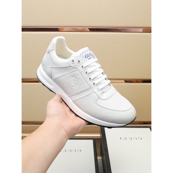 Giày thể thao/sneaker nam Gucci GC 2022 màu trắng phối đồ trẻ trung đế nhẹ êm chân