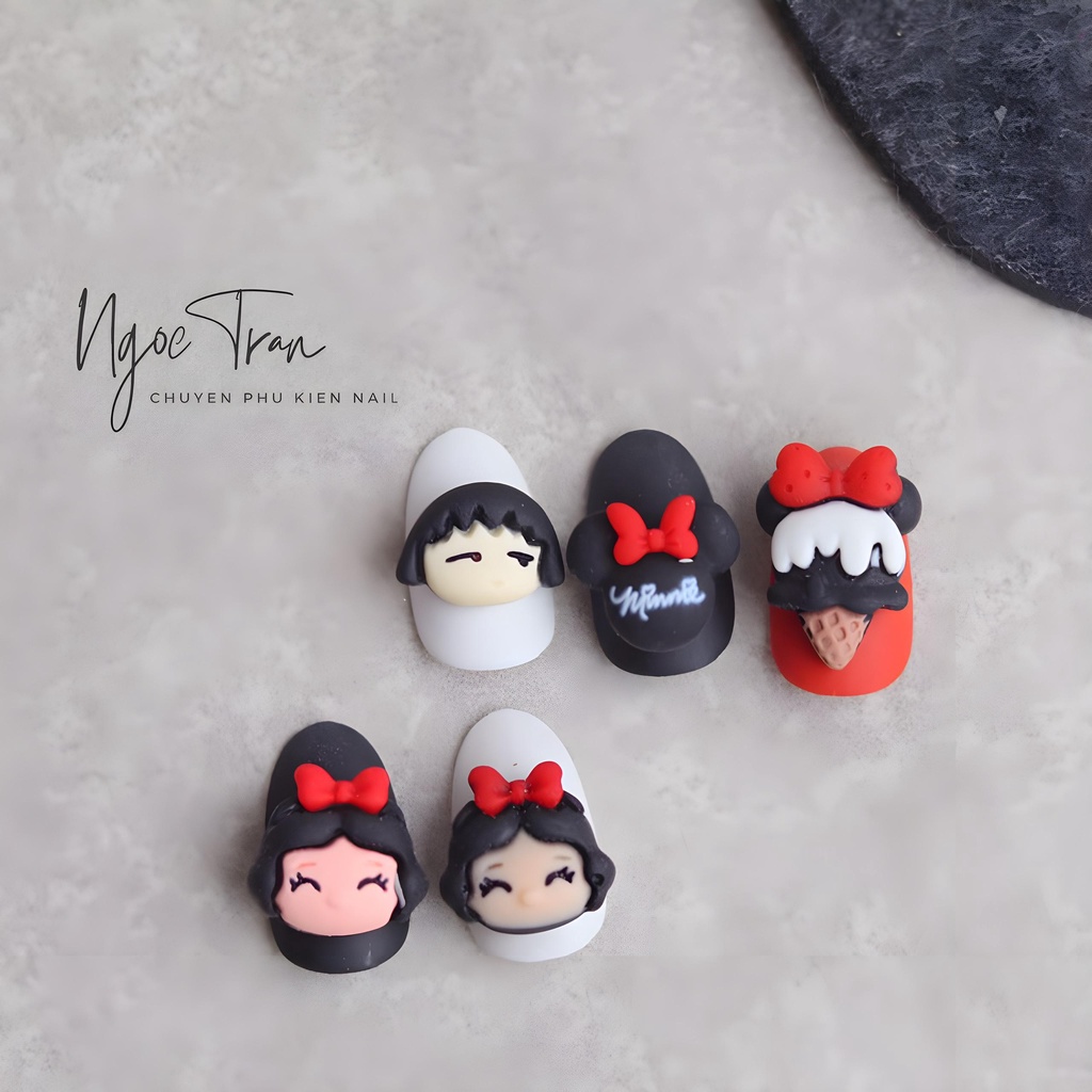 Charm Thú Hoạt Hình Sanrio Trang Trí Móng Hàn Quốc