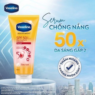 Sữa Dưỡng Thể Vaseline 50x  Serum Chống Nắng Dưỡng Trắng Da Gấp 50 Lần  Vaseline 50x SPF 50 PA+++