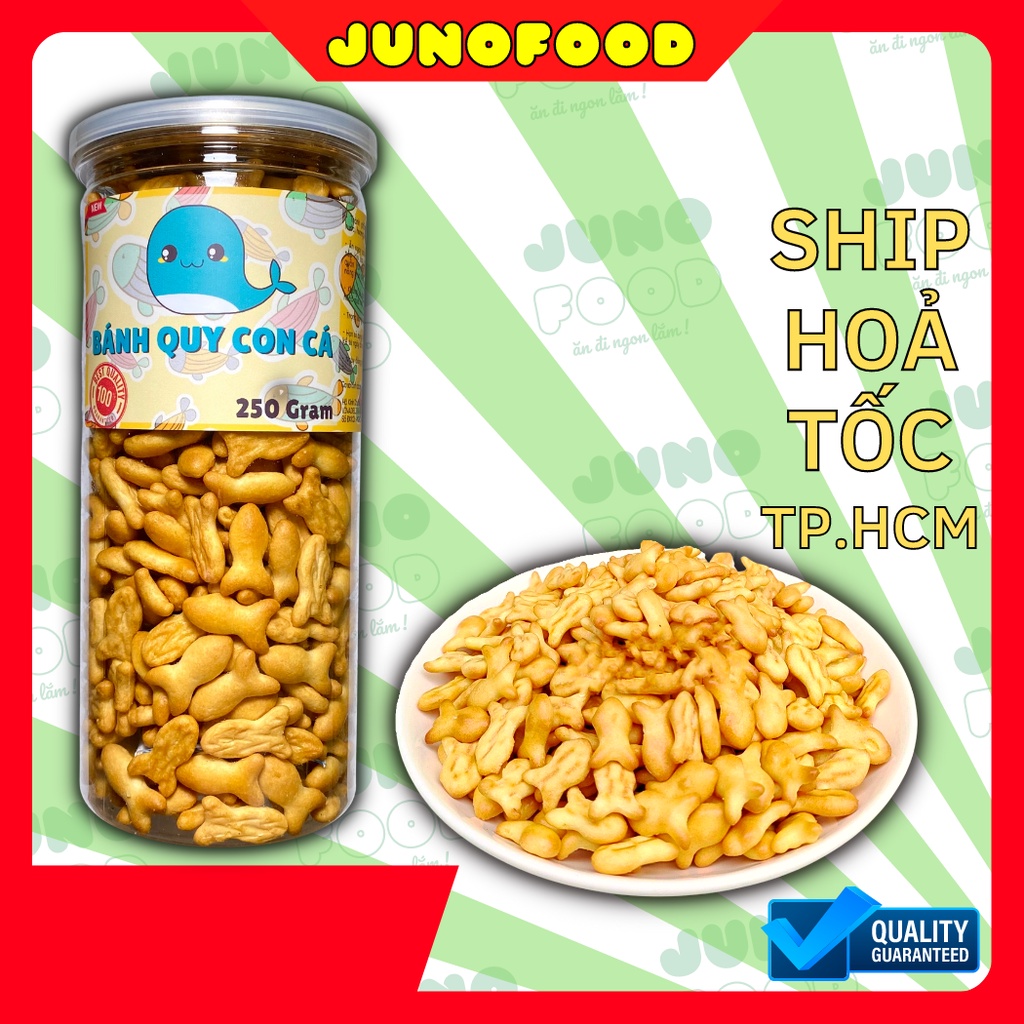 Bánh Quy Bơ Vani Cá hũ 250 gram - Ăn Vặt Giá Rẻ JUNOFOOD Sài Gòn - SP009409