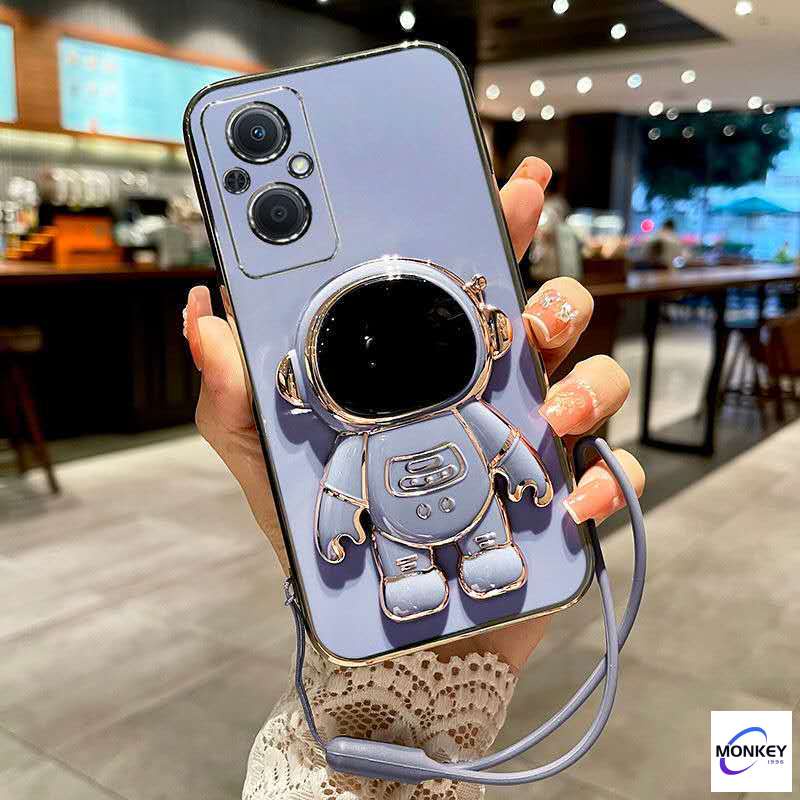 Ốp lưng OPPO Reno7 Z 5G ốp lưng OPPO Reno8 Z 5G Ốp Điện Thoại tpu Hình Phi Hành Gia Có Giá Đỡ Cho OPPO Reno 7Z 5G Reno 8Z 5G