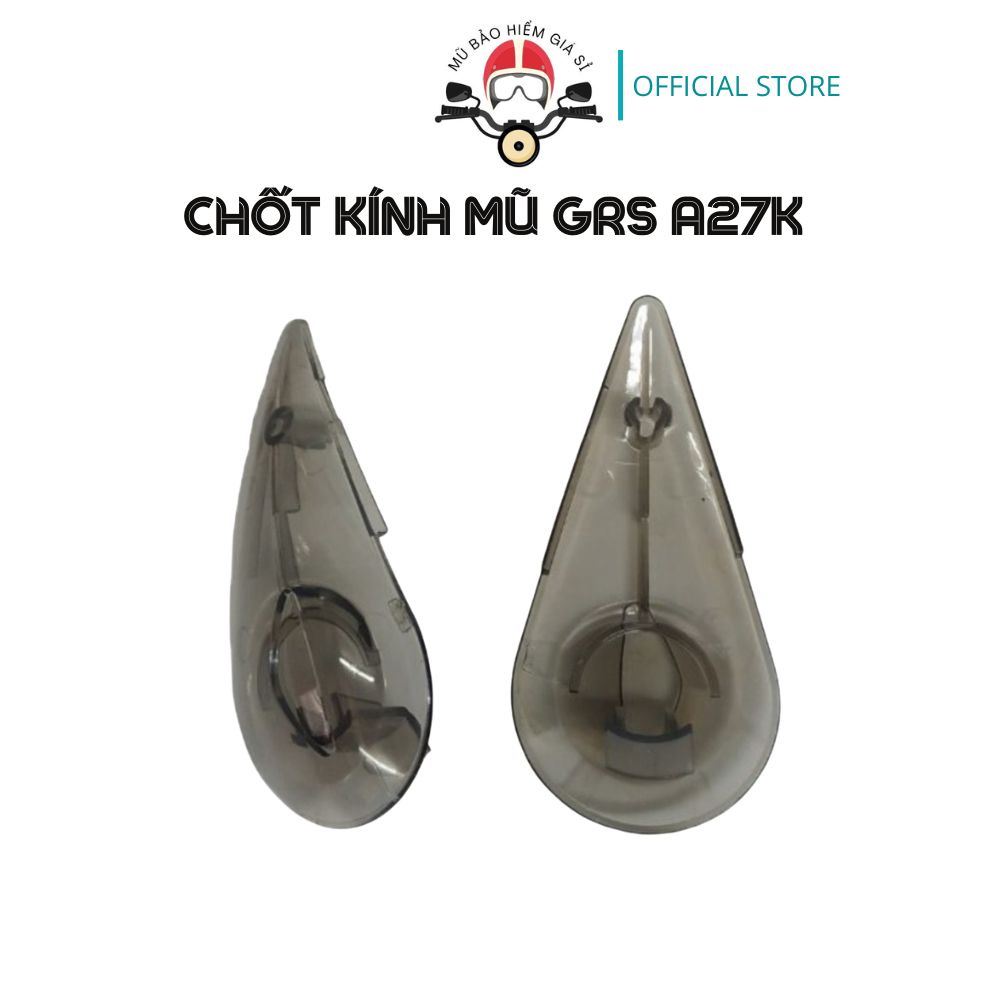 Phụ Kiện Kính Chắn gió thay thế cho mũ GRS A27 mầu trà khói chống chói chống tia UV chính hãng GRS