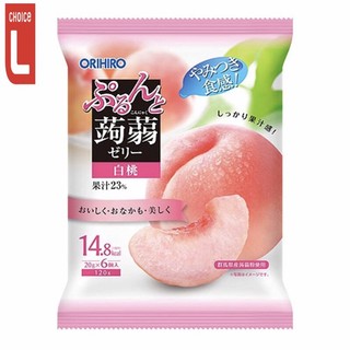 Thạch Trái Cây Orihiro Vị Đào/vị nho gói 120g
