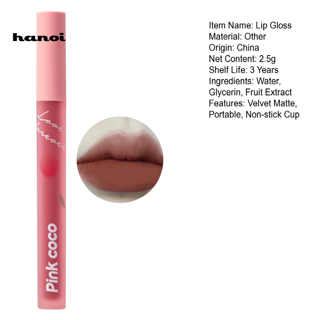 Son Kem 2.5g 6 Màu Tùy Chọn Chống Dính Ly Dành Cho Ngày Valentine