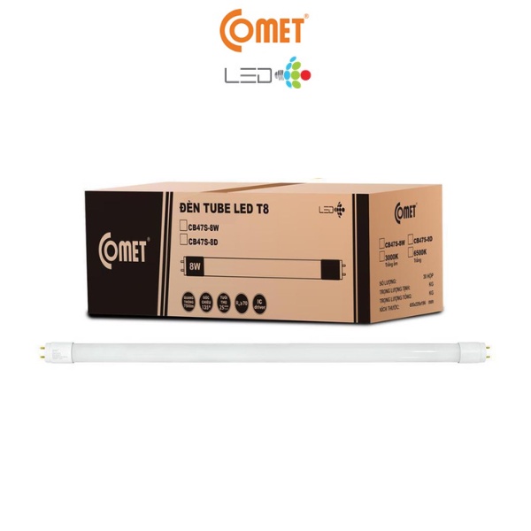 01 THÙNG Bóng Tube Led Comet CT03S0126, 12W (dài 60cm)