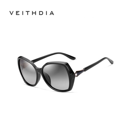 Kính mát VEITHDIA V73026 tròng màu gradient phân cực chống tia UV400 thời trang cho nữ