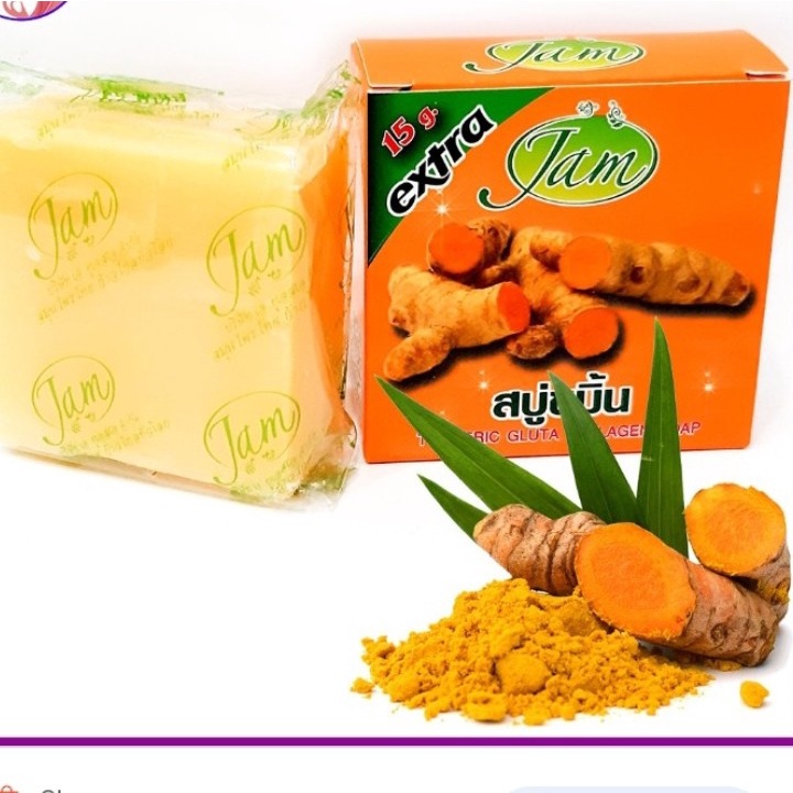 Xà Bông Cục JAM Nghệ - Cám Gạo Thái Lan