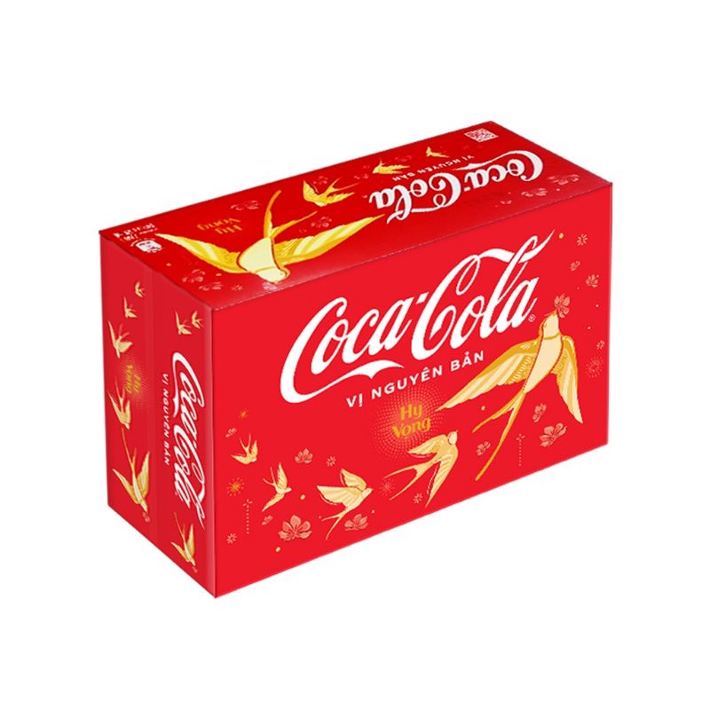 NOW SHIP Thùng 24 lon Coca cola 330ml vị nguyên bản