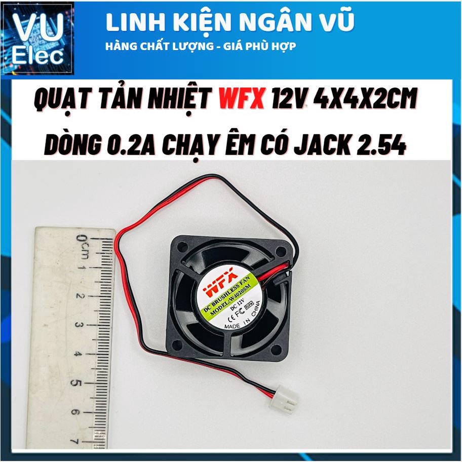 Quạt tản nhiệt 12V chính hãng WFX 4cm 6cm 7cm 8cm 12cm