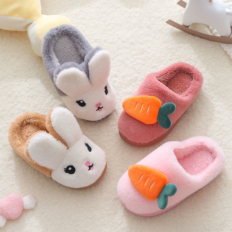 Dép Bông Đi Trong Nhà Chống Trượt Thời Trang Thu Đông 2022 Dễ Thương Cho Mẹ Và Bé