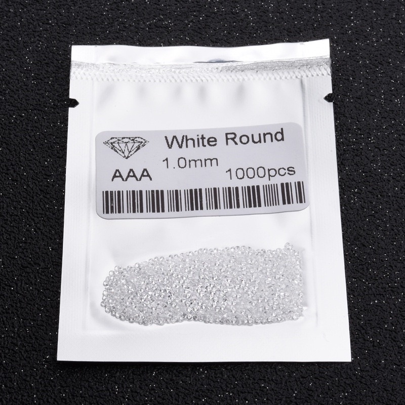 Đá nữ trang, đá nail đính răng AAA CZ cao cấp 1.0mm - 3.0mm gói 1000 viên CAO CẤP