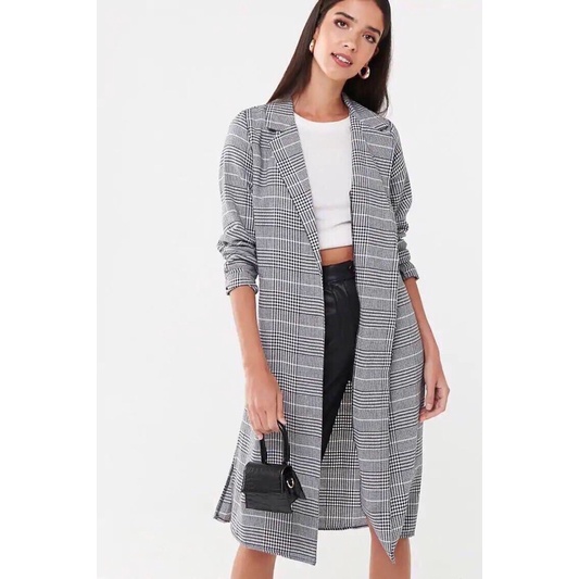 Vest choàng kẻ hàng dư xịn, siêu nhẹ, mix cột nơ eo siêu xinh.