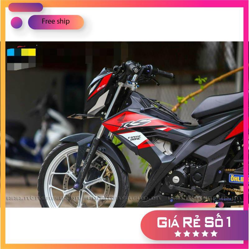 FREE SHIP + QUÀ TẶNG Tem rời xe SONIC 150 ĐỎ ĐEN