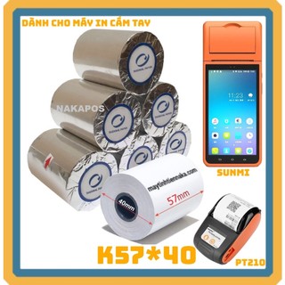 Giấy In Bill, giấy in nhiệt K57x40 giấy in hóa đơn dùng cho máy in cầm tay K58*40 máy pos cầm tay K58x40 k57*40
