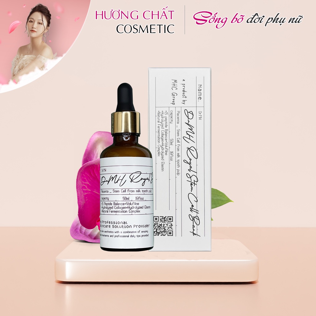 Serum tế bào gốc Dr.MH Royal Stem Cell, phục hồ da và giảm nết nhăn trên da mặt - Hương Chất Cosmetic