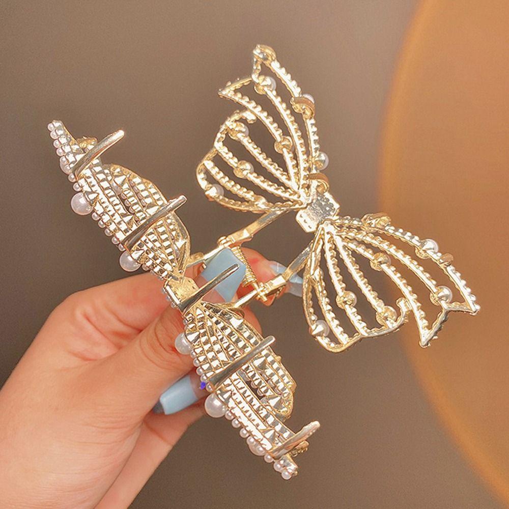 IVORY Kẹp Tóc Hình Cá Mập Đính Nơ Phong Cách Hàn Quốc Cho Nữ