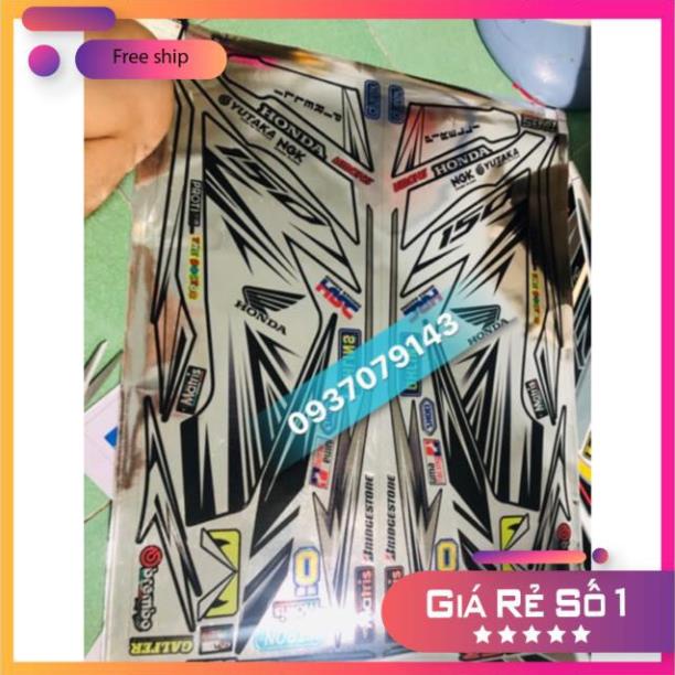 FREE SHIP + QUÀ TẶNG Tem rời xe winner chất liệu crom