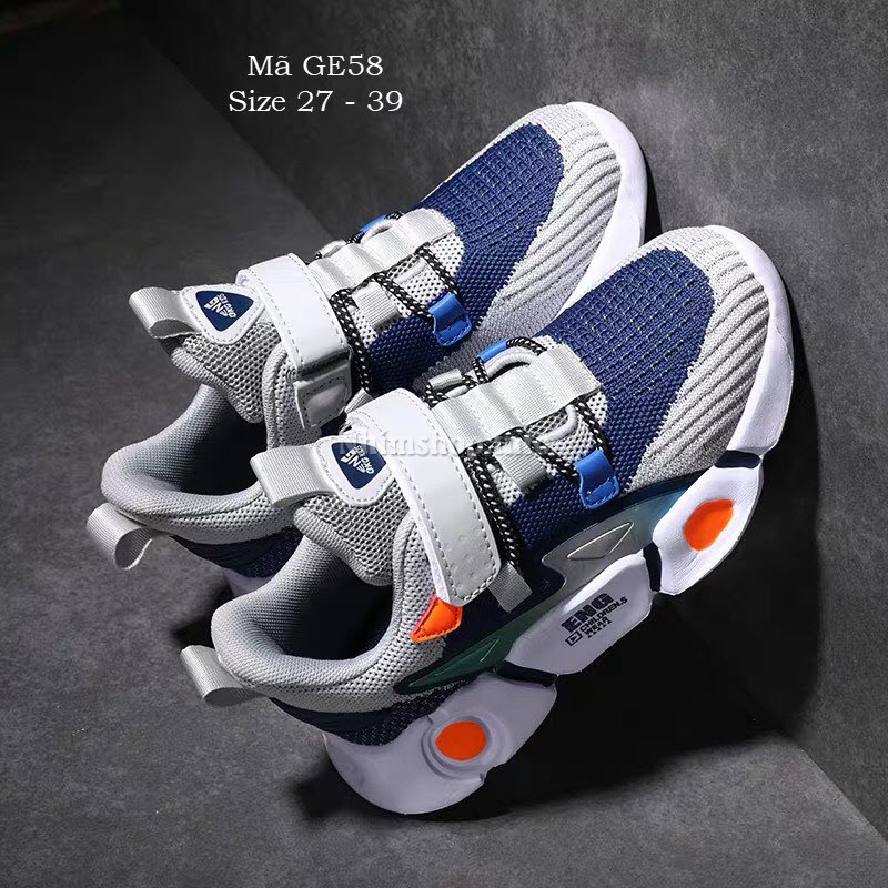 Giày thê thao bé trai 4 - 15 tuổi phong cách Hàn Quốc đế EVA nhẹ chống trơn kháng khuẩn GE58