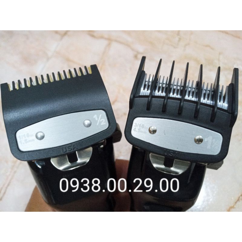 Cữ Tông Đơ Gá Thép 1.5mm Và 4.5mm. Bộ 2 Cữ Thép Wahl, USA Cao Cấp Cho Tông Đơ.