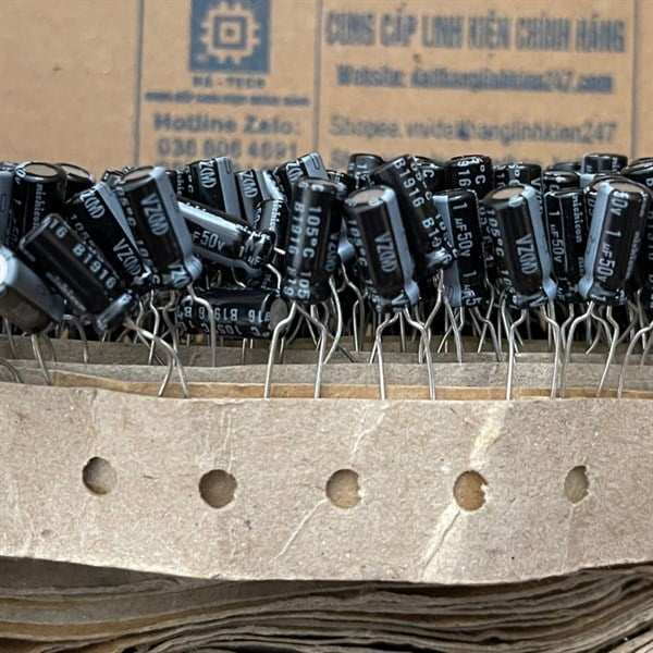 Tụ hoá 50V 1uF 4x7 nichicon mới chính hãng