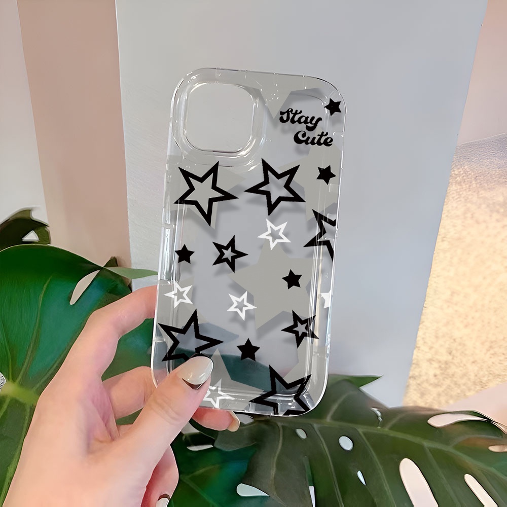 Ốp Điện Thoại Trong Suốt In Hình Ngôi Sao Cho iphone 14promax 11 13 12 7Plus X XS Max
