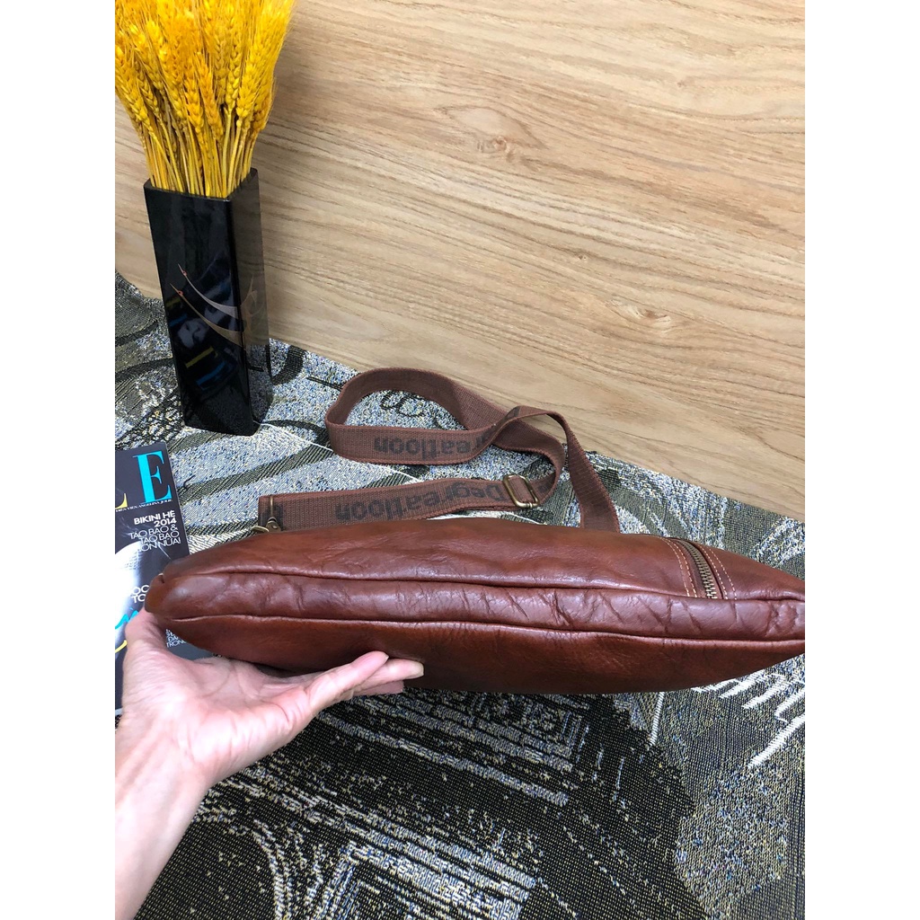 Cặp công sở nam da bò dày, đã qua sử dụng