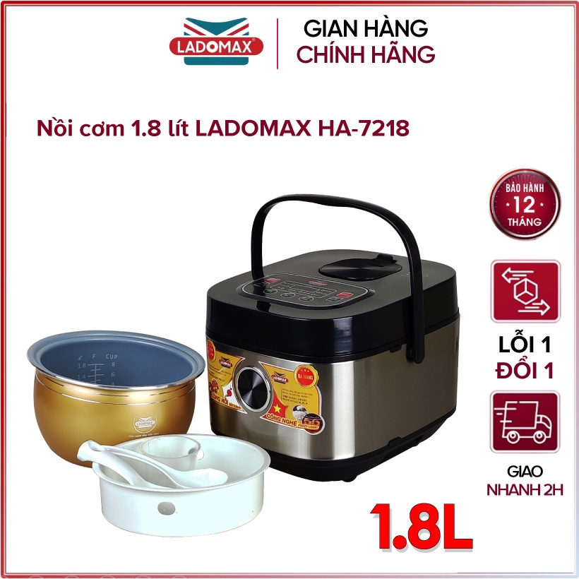 Nồi cơm điện tử 1.8 lít LADOMAX HA-7218