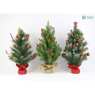 Cây thông Noel nhỏ để bàn lá xanh cao 60cm X-TREE-04_TAN