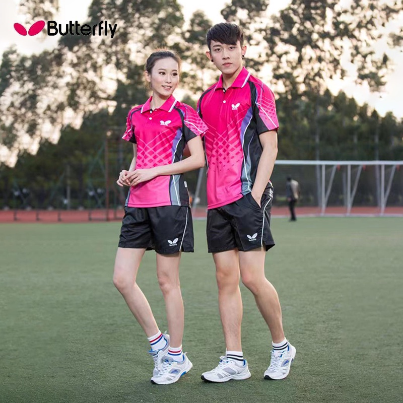 Áo Thun Bóng Bàn Ngắn Tay Thấm Hút Mồ Hôi Nhanh Khô Mẫu Mới 44510