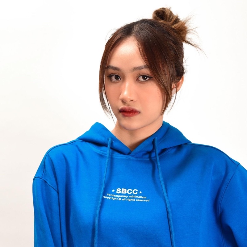 Áo Hoodie Unisex Xanh Coban 100% Cotton THELASTSEVEN - Áo SBCC Blue Hoodie nam nữ