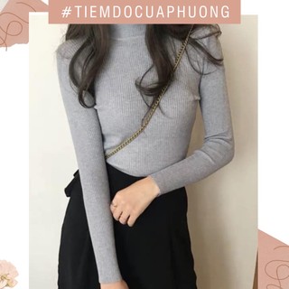 Áo len tăm cổ 3 phân nhiều màu