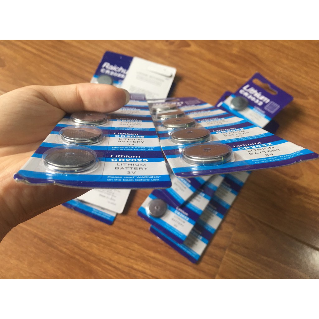 Pin  cúc CMOS CR2032 / CR2025 / CR2016 / CR1632 / CR1616 / CR1620 / CR1220 lithium 3V - Pin máy tính bỏ túi lithium 3V