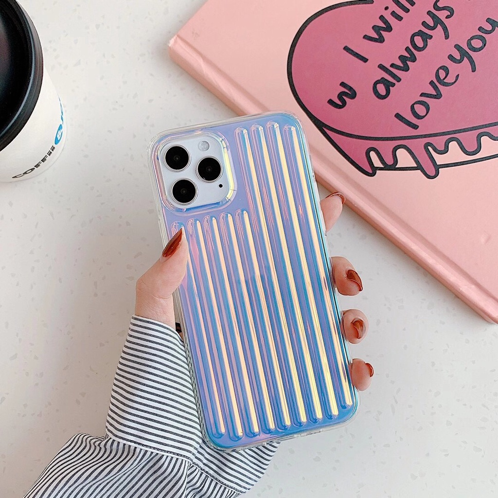 Ốp Điện Thoại Dẻo Màu Laser Mạ Viền Sang Trọng Chống Sốc Cho iPhone 14 13 12 11 Pro MAX X XR XS MAX 8 7 Plus + SE 2020