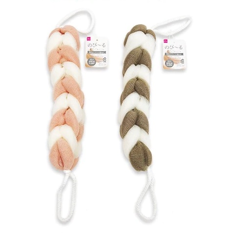 Daiso Bông tắm 6x6x52cm Stretchable Body Washcloth