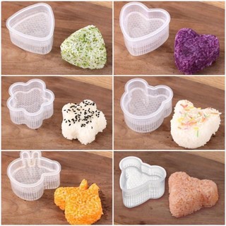 ⛔FREESHIPXTRA⛔ Bộ 6 khuôn cơm silicon (LOẠI 6 CÁI - LOẠI SILICON)