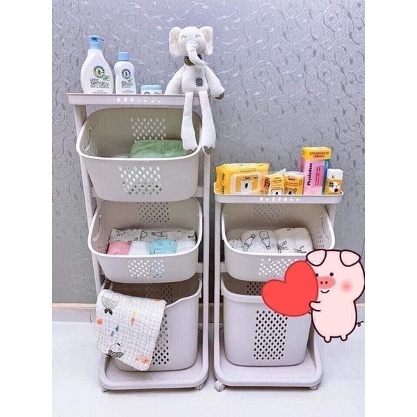 Kệ 3 tầng Việt Nhật đựng đồ chơi đồ sơ sinh tiện dụng