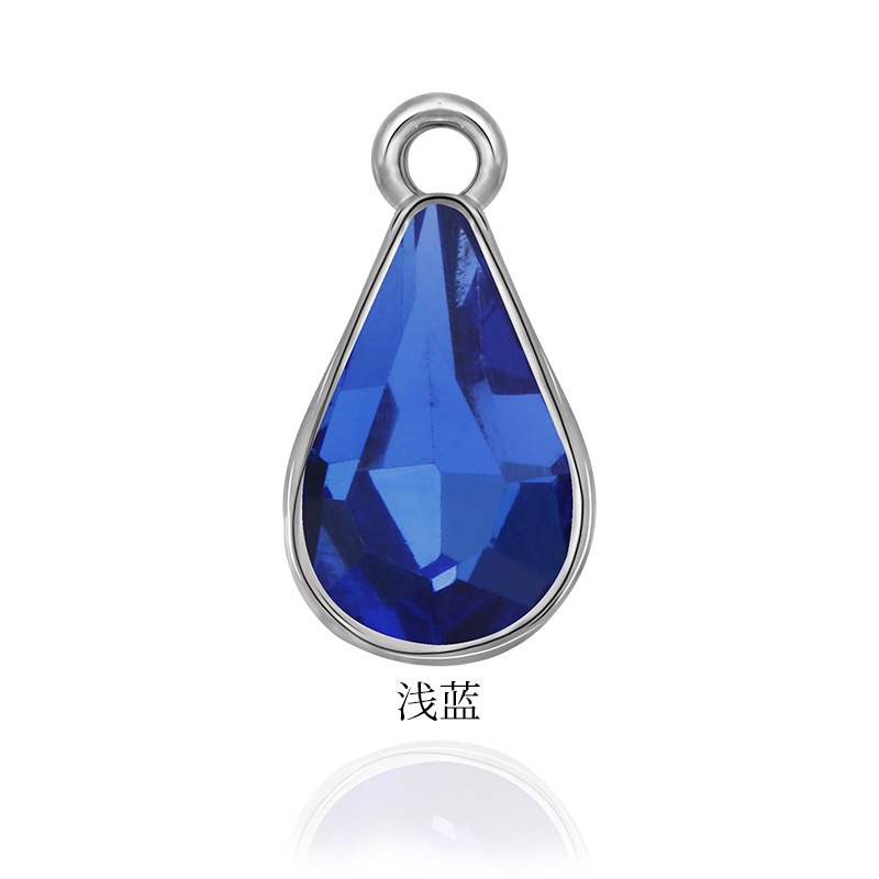 Mặt Dây Chuyền Hình Giọt Nước Đính Đá Pha Lê Diy