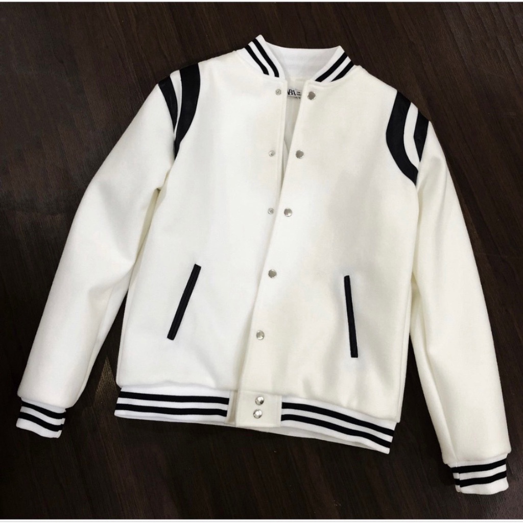 Áo Khoác Bomber, Áo Khoác Bomber Teddy Nam Nữ Viền Da Chất Dạ Cực Ấm Cực Chất Phong Cách Sơn Tùng MTP