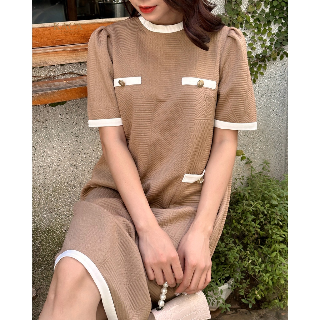 Váy thiết kế Navy Dress váy dạ 4 túi KACA