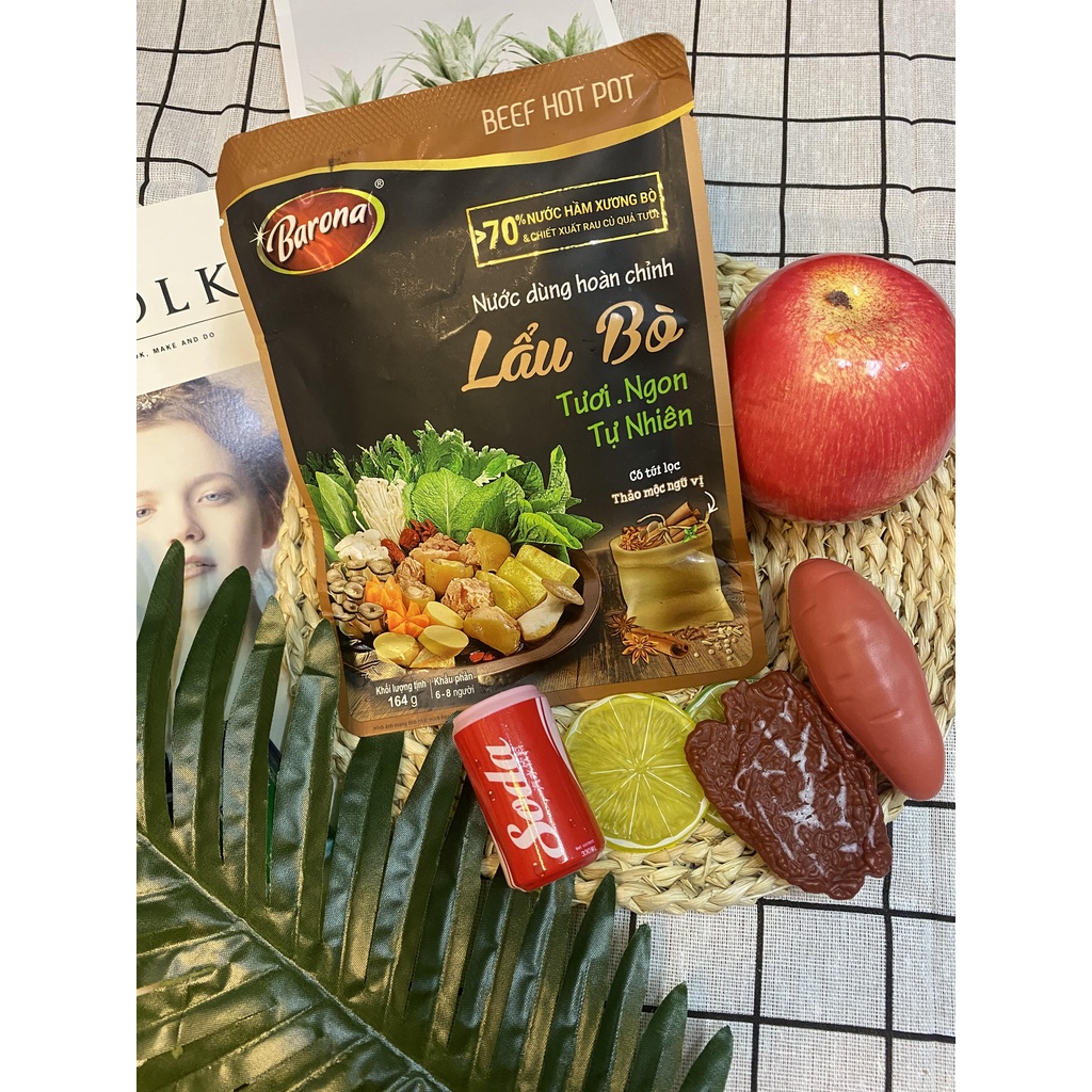 NƯỚC DÙNG HOÀN CHỈNH BARONA  LẨU THÁI / LẨU KIM CHI/ LẨU THÁI/ LẨU RIÊU CUA/ LẨU CHUA CAY/ LẨU BÒ/ LẨU GÀ / LẨU TỨ XUYÊN