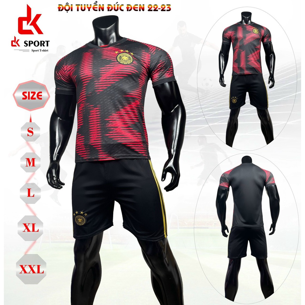 Quần Áo Bóng Đá Đội Tuyển Đức Đen 2022